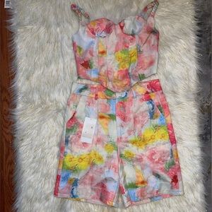 Floral Shorts Set